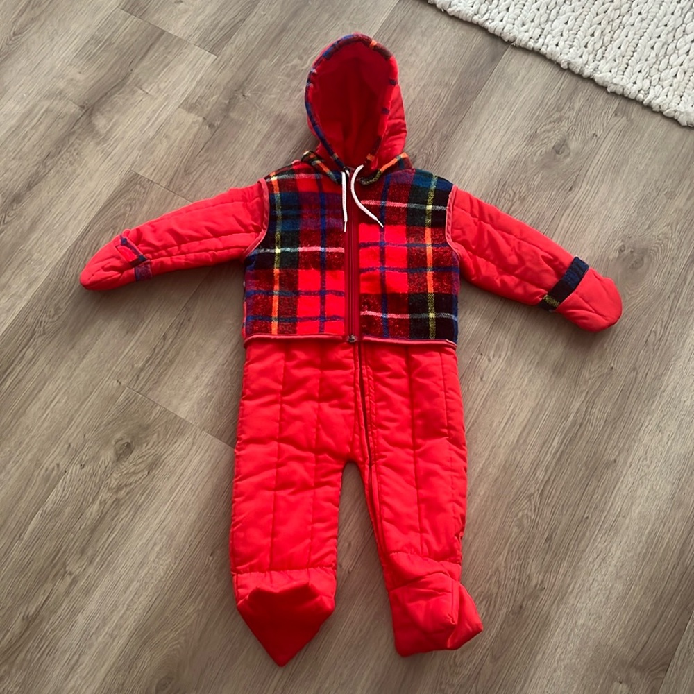 Vintage Sears 12-18mo snow suit